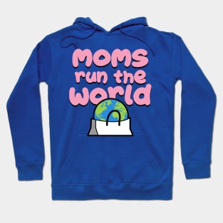 Moms Run The World Mother's Day Gift Hoodie